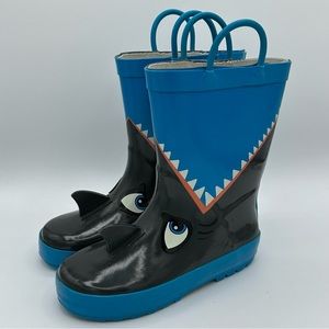 Kid’s Aleader Shark Rain Boots Size 11